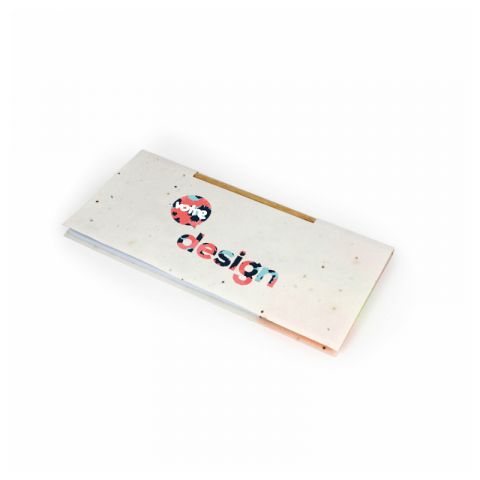 Carnet prise de notes publicitaire stylo - 11.5 x 9.5 cm - BRUGES111