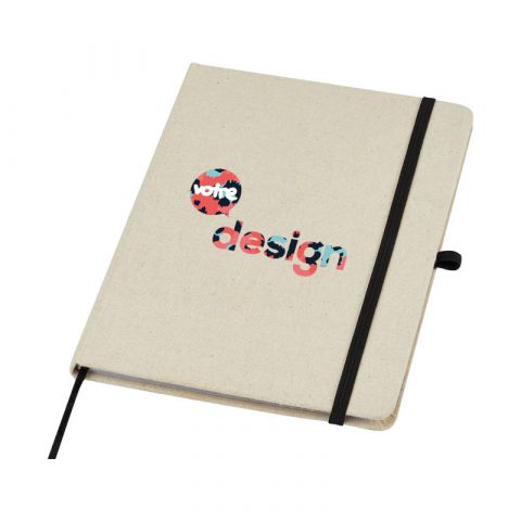 Carnet personnalisable Desk-Mate® A6 à spirales avec couverture rigide