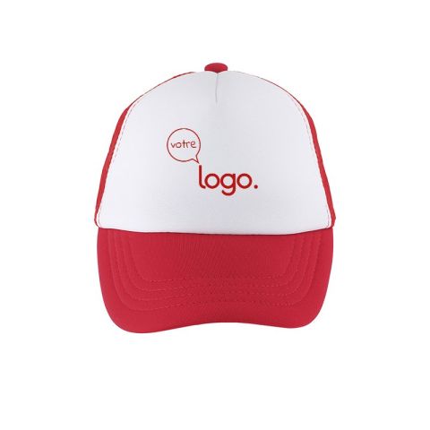 Casquette enfant filet 5 panneaux personnalisée Bubble