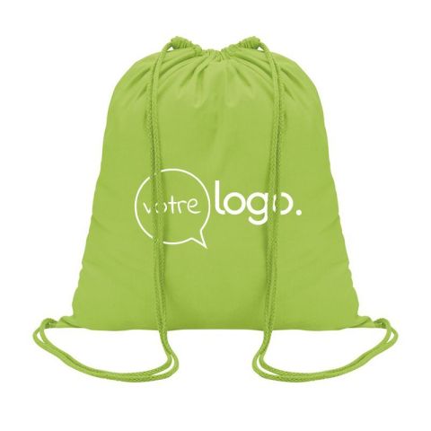 Sac ficelle en coton personnalisé à cordon - GENOVA