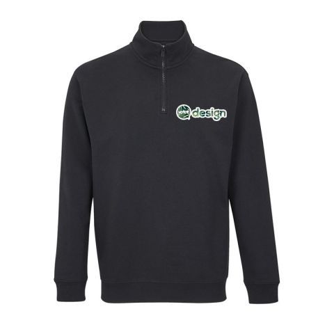 Sweat-shirt unisexe col camionneur personnalisé - CONRAD