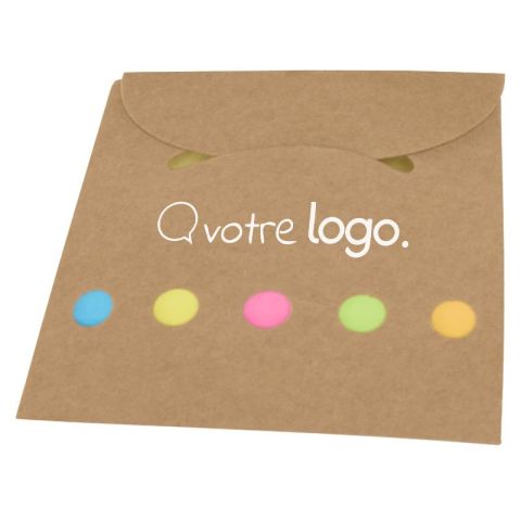 Livret personnalisé Freijo avec notes autocollantes multicolores
