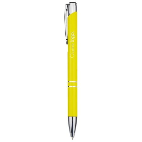 Stylo bille rétractable personnalisé en aluminium - Moneta