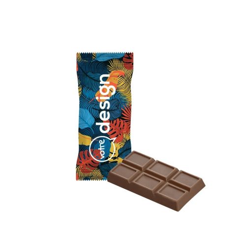 Tablette de chocolat publicitaire MAXI en flocpack opaque