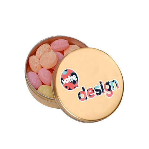 Boîte XS avec bonbons publicitaires aux fruits XS Kalfany
