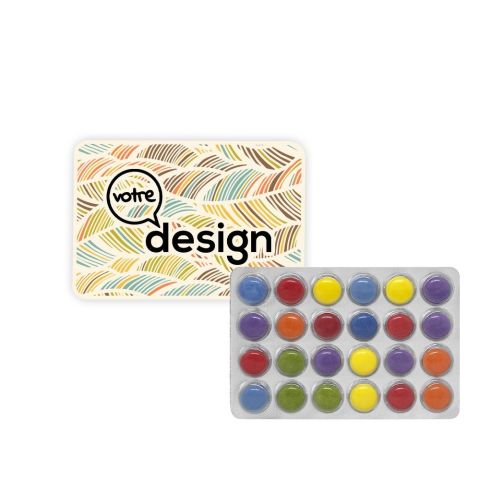 Bonbons publicitaires sous blister évènementiel