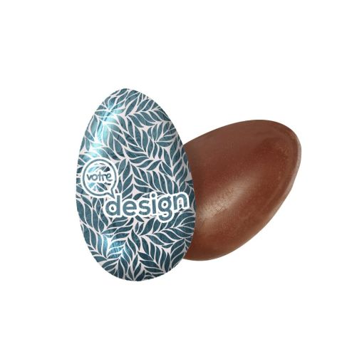 Œuf de Pâques creux publicitaire en chocolat