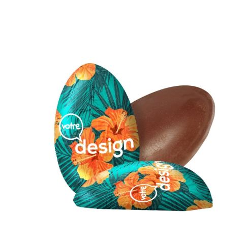 Demi-œuf de Pâques personnalisé en chocolat
