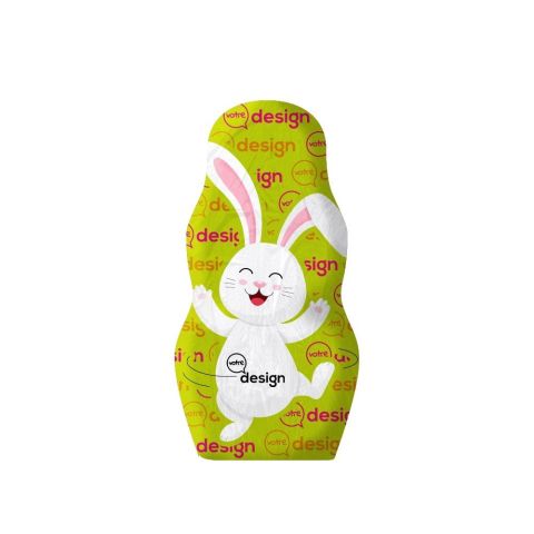 Petit Lapin de Pâques en chocolat 100% personnalisé