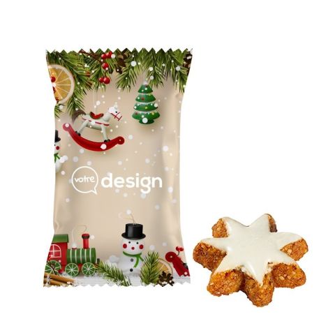 Etoiles de Noël à la cannelle sachet personnalisé