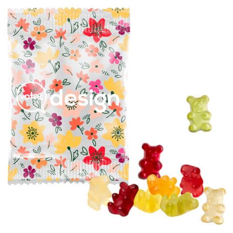 Sachet 10g personnalisés opaque bonbons oursons smarts vegan