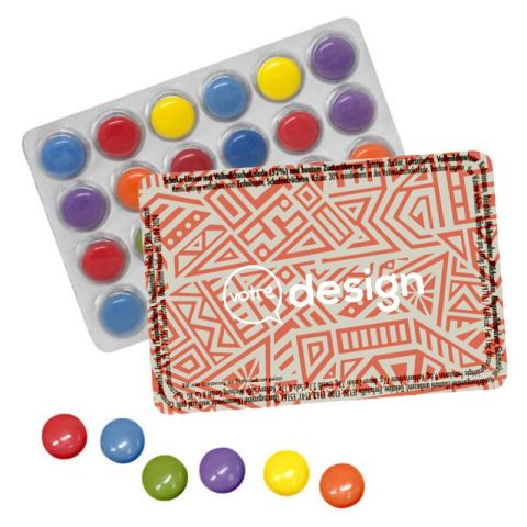 Calendrier de l'avent personnalisé miniature avec bonbons chocolat