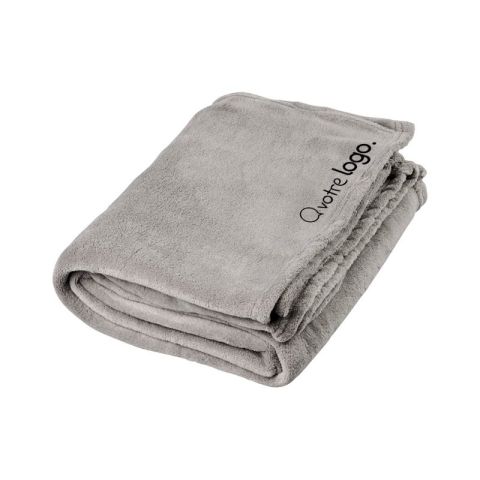 Plaid publicitaire en polaire corail ultra douce Bay