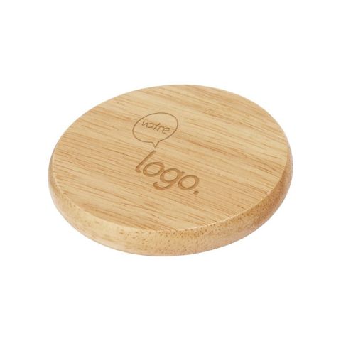 Sous-verre en bois publicitaire avec ouvre-bouteille Scoll