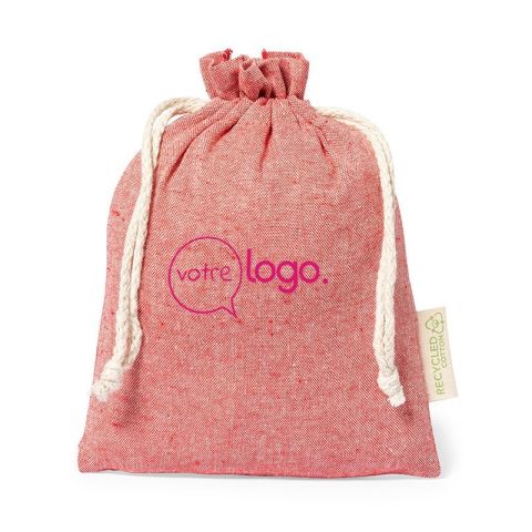 Pochon en tissu 100% coton recyclé personnalisée - Karzak