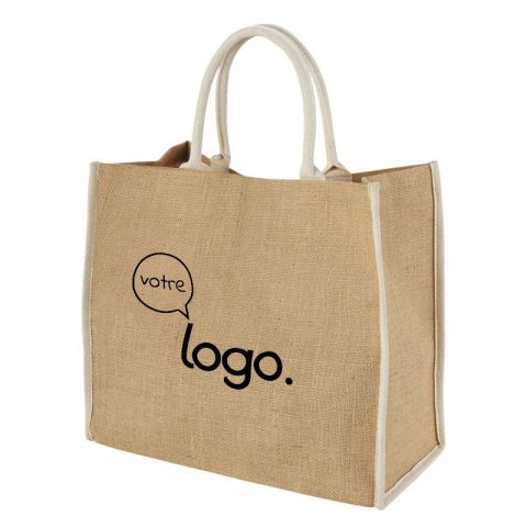 Grand sac personnalisé shopping en jute Harry 25L