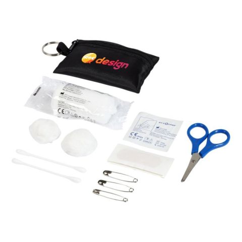 Pochette publicitaire porte-clés 16 pièces pour premiers secours Valdemar