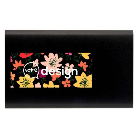 Batterie de secours personnalisée 4000mAh de type C charge rapide en aluminium recyclé-Pep