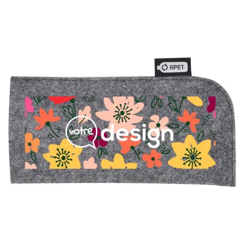 Pochette pour lunettes personnalisée en feutrine recyclée-Felta