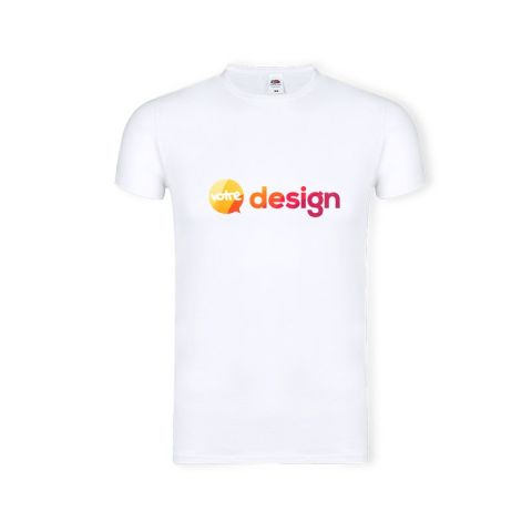 T-shirt adulte blanc publicitaire - Iconic