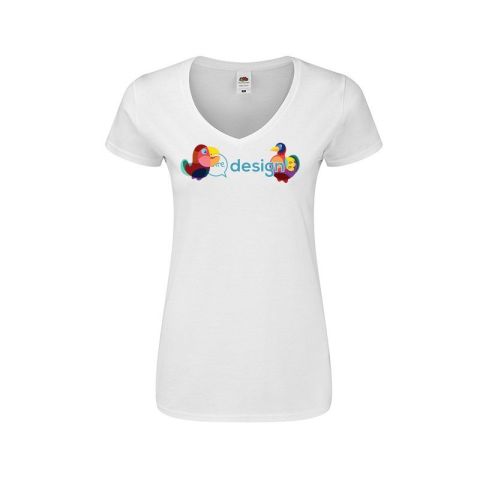 T-shirt femme publicitaire col V - Iconic V-Neck