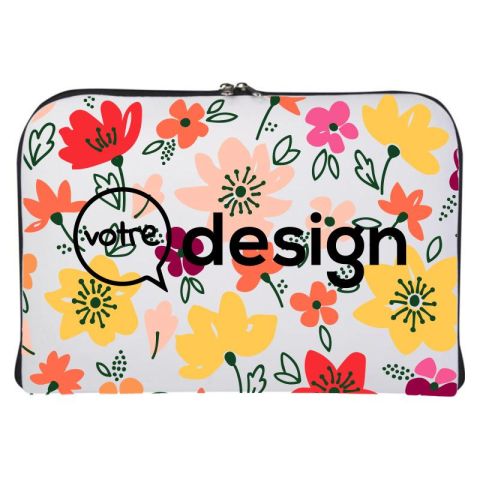 Pochette pour ordinateur portable 17" personnalisée-Mila