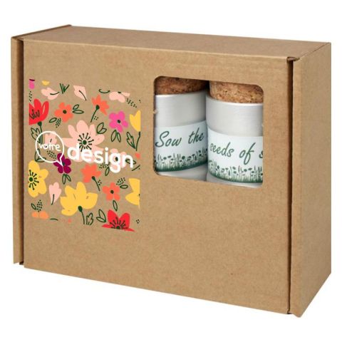 Ensemble de trois jardinets de bureau personnalisé  en aluminium recyclé-Hey Pots