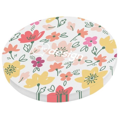 Post-its recyclés en forme de cercle - Sticky-Mate®