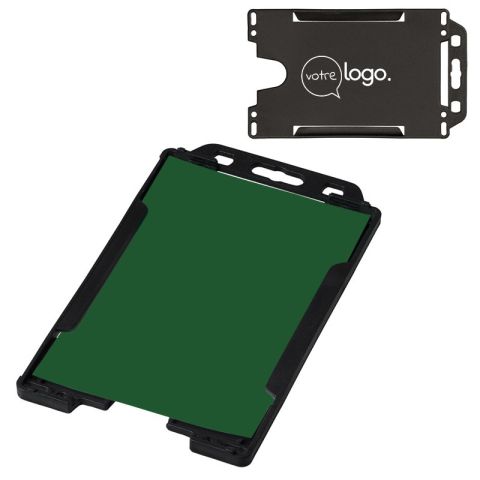 Porte-cartes publicitaire en plastique recyclé - Pierre