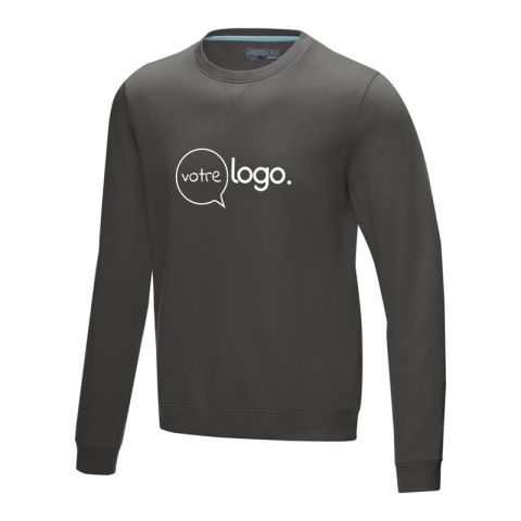 Sweat à col rond personnalisé Jasper bio GOTS recyclé GRS homme