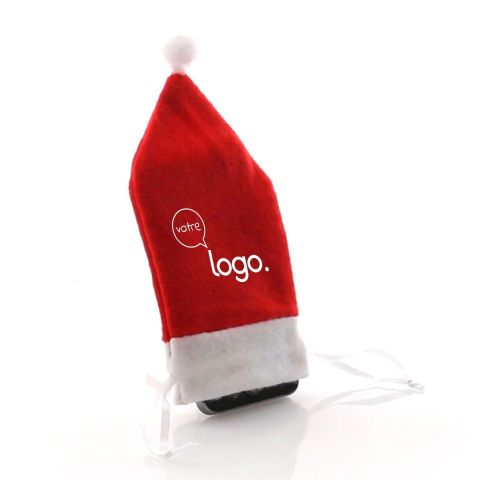 Étui pour smartphone en chapeau de Noël publicitaire - Zisuk