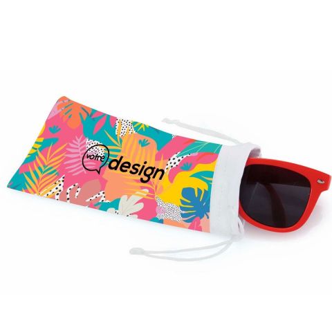 Étui/Pochon blanc publicitaire - Ekain