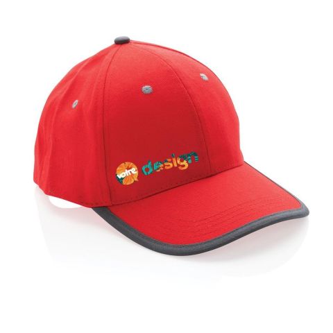 Casquette personnalisée contraste 6 panneaux coton recyclé Impact AWARE™