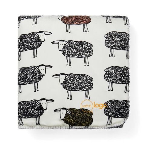 Plaid personnalisé sherpa en rPET - Sheep VINGA