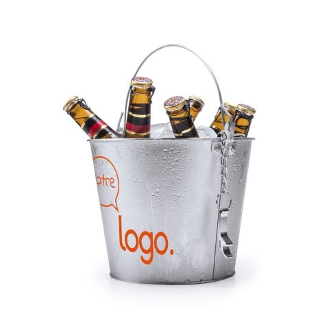 Seau métallique pour boissons publicitaire - Blake