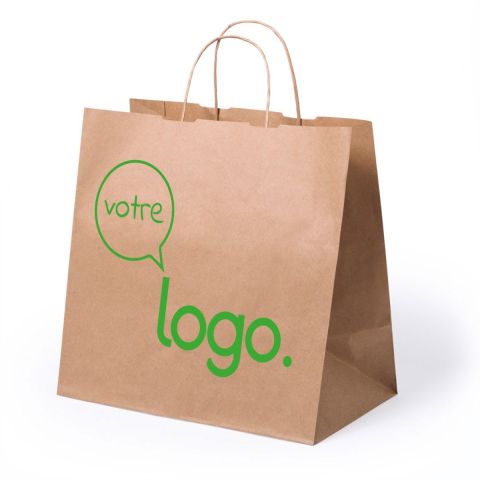 Sac personnalisé en papier 30x29 cm - Take Away