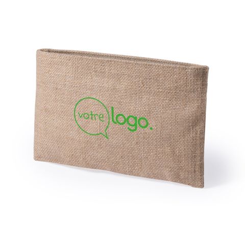Nécessaire de toilette en jute laminé publicitaire - Singla