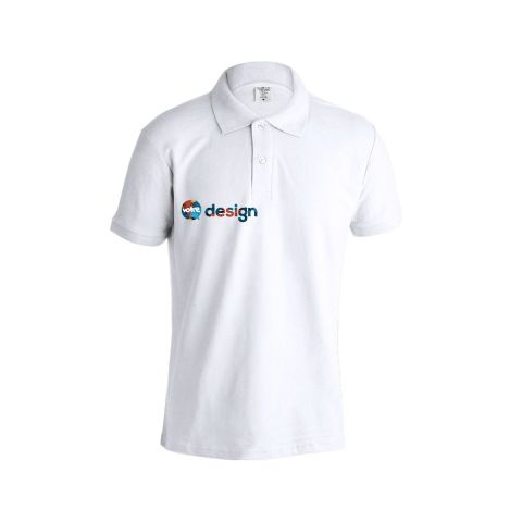 Polo adulte publicitaire blanc Keya - Pique 180g