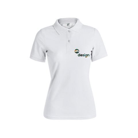 Polo femme publicitaire blanc Keya
