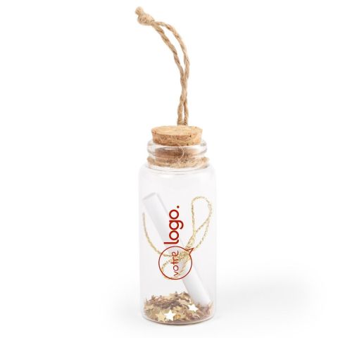 Écrin à vœux de Noël en verre publicitaire - Shoilen