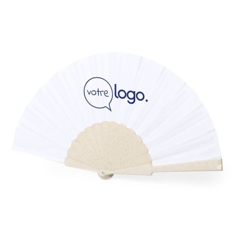 Éventail en fibre de bambou publicitaire - Lencer