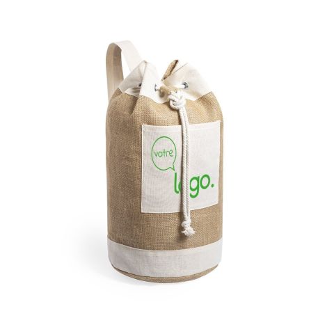 Balluchon en jute et coton publicitaire - Lopso