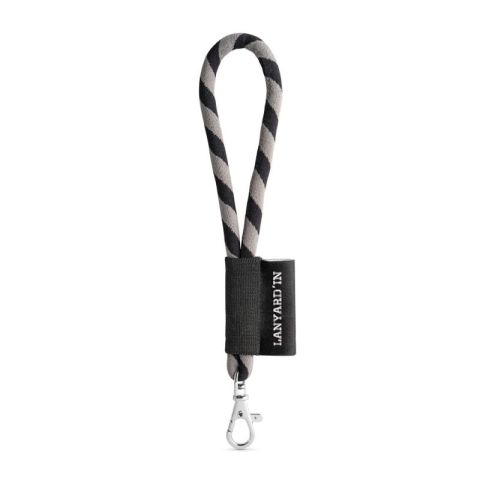 Lanyard polyamide tube short avec sublimation et mousqueton