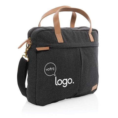 Sac ordinateur publicitaire Impact AWARE™ en toile 16oz recyclé