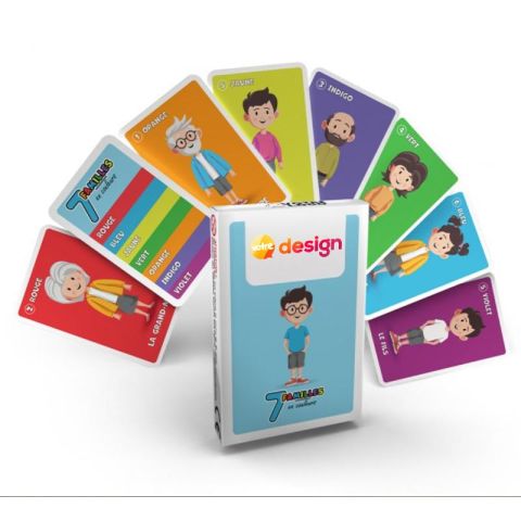 Jeu de 7 familles avec étui personnalisé - Les couleurs