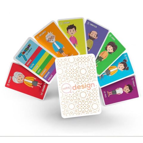 Jeu de 7 familles publicitaire - Les couleurs