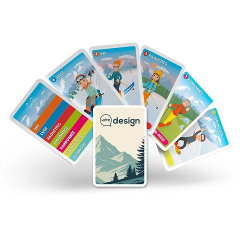 Jeu de 7 familles personnalisé - Montagne