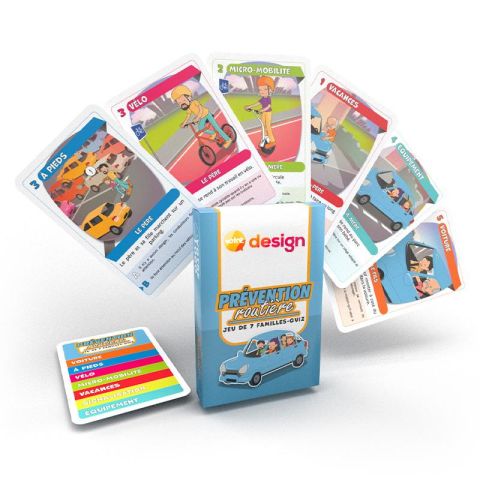 Jeu de 7 familles et quizz personnalisé - Prévention routière
