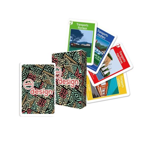 Jeu de 7 familles avec étui publicitaire - Les Transports