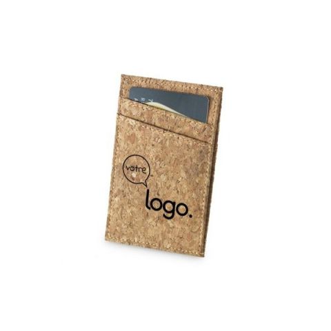 Porte cartes personnalisé en liège DANIEL